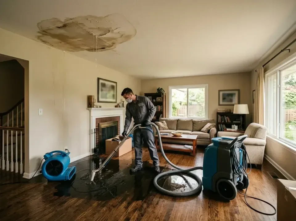 attic-pipe-burst-ceiling-drip-008 — frequently asked questions, Water Damage Restoration & Carpet Care in Niles, IL